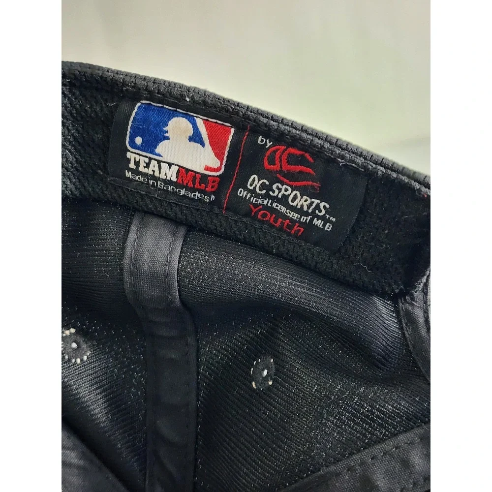Chicago White Sox Youth Baseball Cap OC Sports Black Team MLB Embroidered Hat